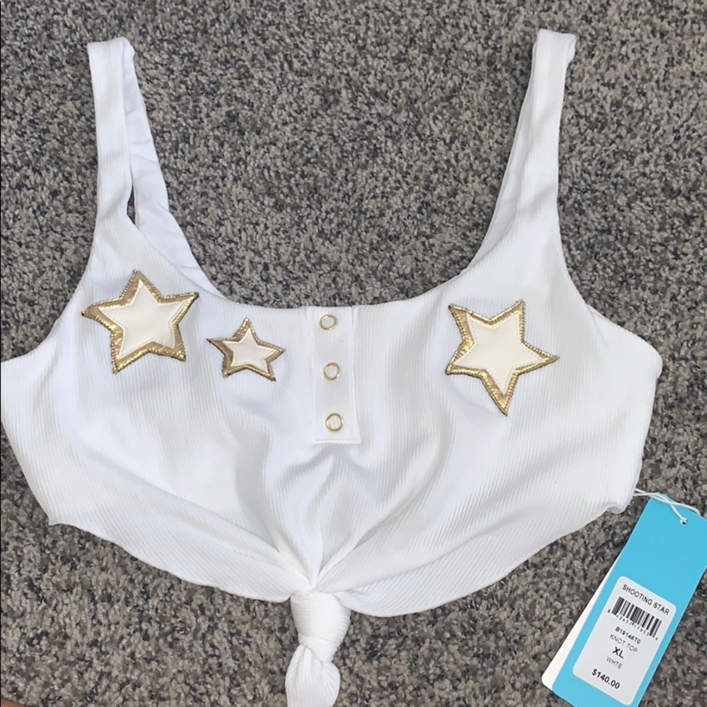 Beach bunny shooting star knot top